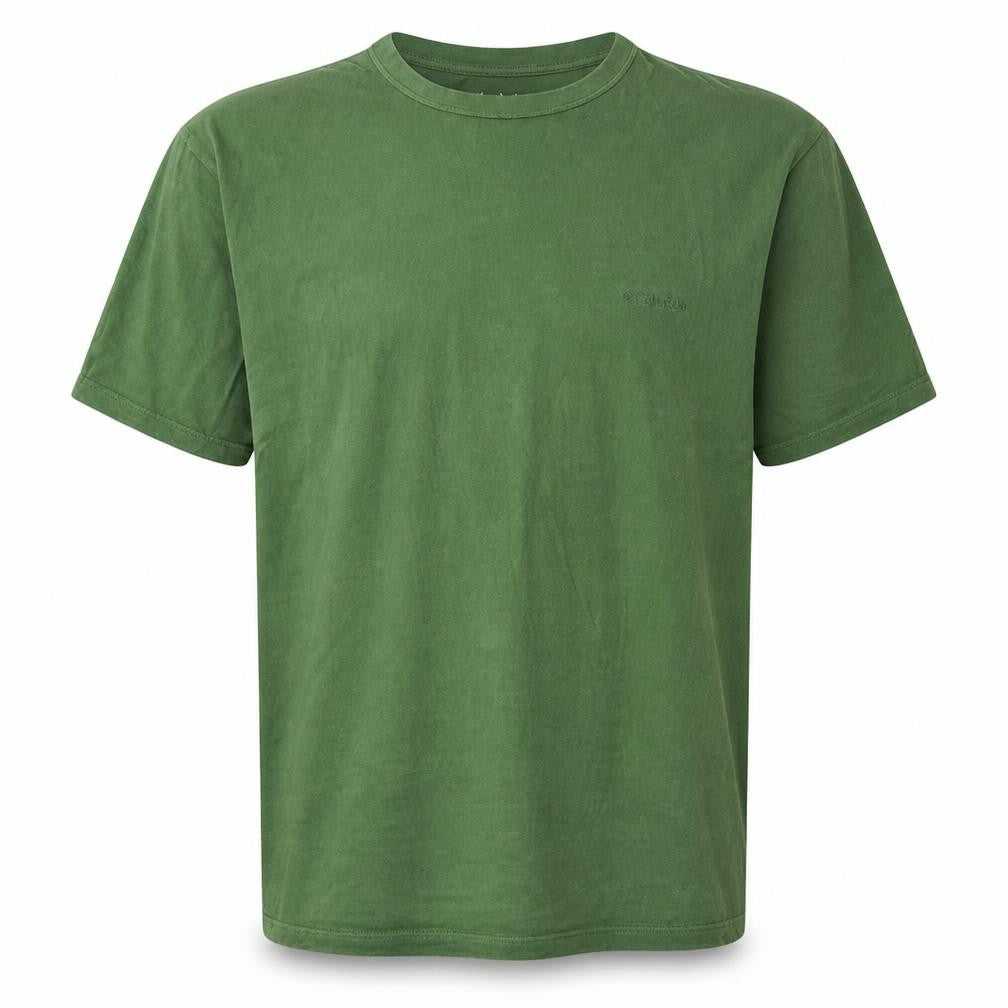 Columbia Men's Green 2XL Cotton Crew Neck Short Sleeve T-Shirt