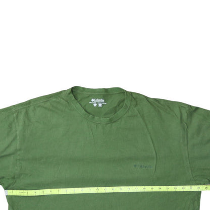 Columbia Men's Green 2XL Cotton Crew Neck Short Sleeve T-Shirt