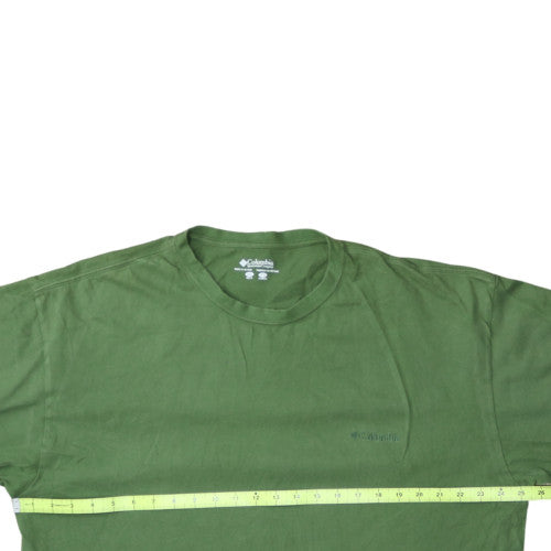 Columbia Men's Green 2XL Cotton Crew Neck Short Sleeve T-Shirt