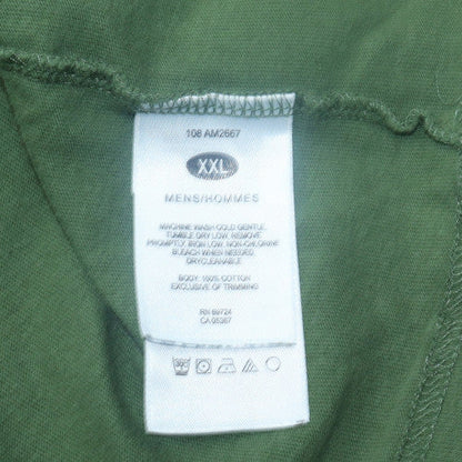 Columbia Men's Green 2XL Cotton Crew Neck Short Sleeve T-Shirt