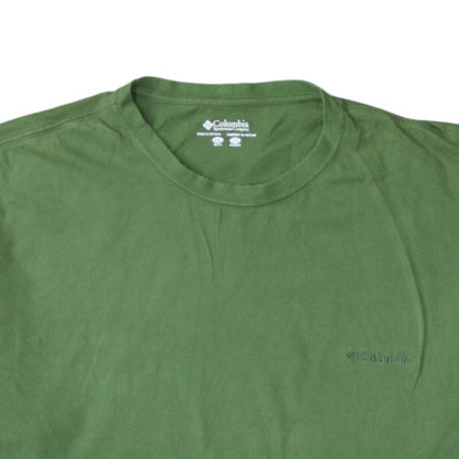 Columbia Men's Green 2XL Cotton Crew Neck Short Sleeve T-Shirt