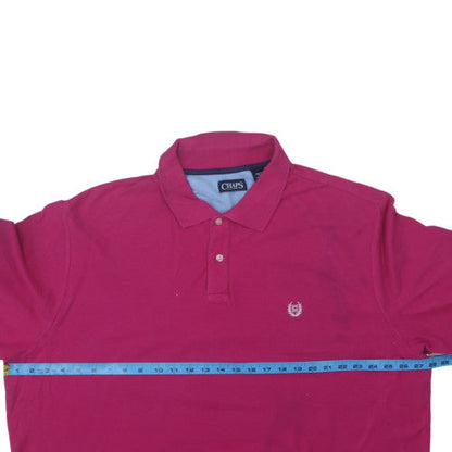 Chaps Men’s Pink 3XL Classic Fit Cotton Polo Shirt Big & Tall