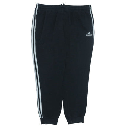 Adidas Men Black XL Jogger Sweatpants with Side Stripes