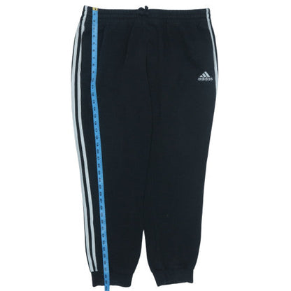 Adidas Men Black XL Jogger Sweatpants with Side Stripes