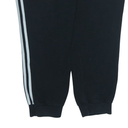 Adidas Men Black XL Jogger Sweatpants with Side Stripes