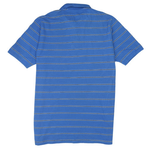Chaps Men's Blue Striped Cotton Polo Shirt LT Big & Tall
