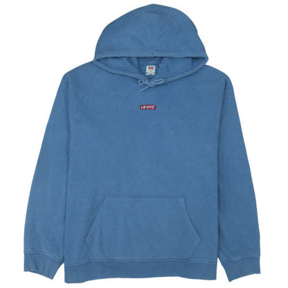 Levi's Men's Blue 2XL Pullover Relaxed Hoodie with Logo