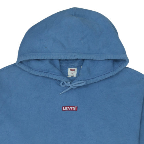 Levi's Men's Blue 2XL Pullover Relaxed Hoodie with Logo