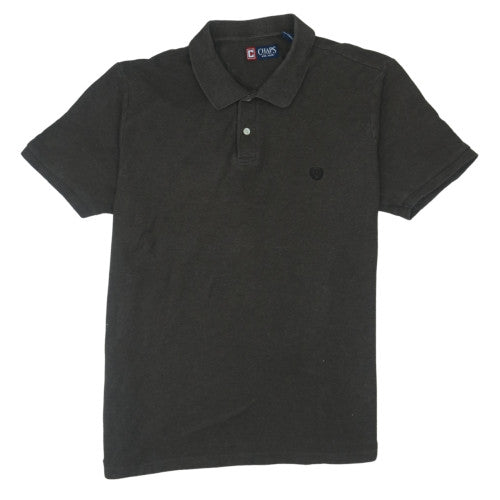 Chaps Men's Black XL Cotton Short Sleeve Polo Shirt