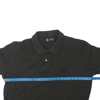 Chaps Men's Black XL Cotton Short Sleeve Polo Shirt