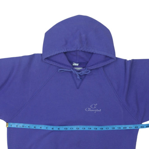 Champion Women's Purple Large Pullover Hoodie Sweatshirt Cotton Blend