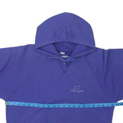 Champion Women's Purple Large Pullover Hoodie Sweatshirt Cotton Blend