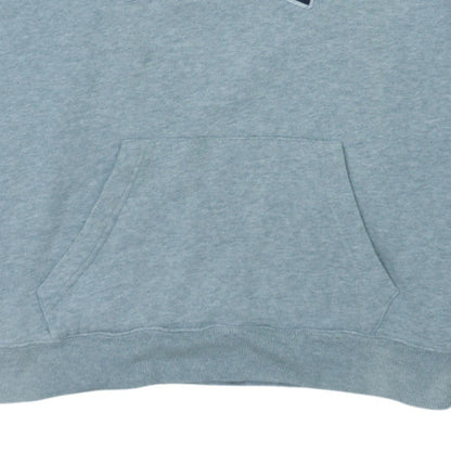 GAP Mens Grey Pullover Hoodie L Logo Design Cotton Blend
