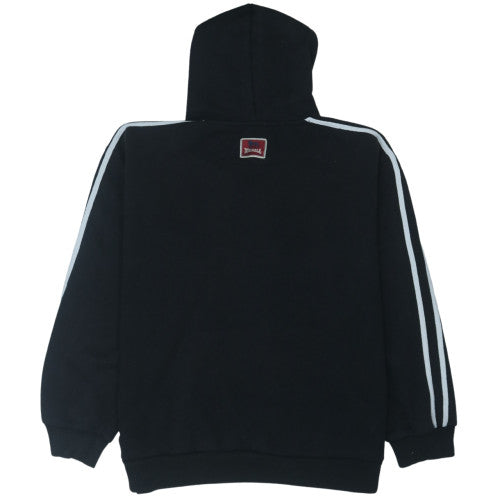 Lonsdale Men’s Black XL Pullover Hoodie with Logo Embroidery