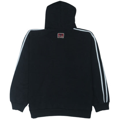 Lonsdale Men’s Black XL Pullover Hoodie with Logo Embroidery