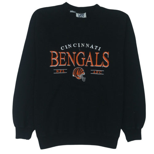 Lee Sport Mens Black Cincinnati Bengals Pullover Sweatshirt L