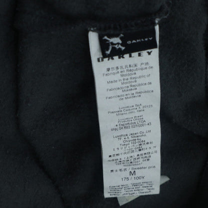 Oakley Men's Black Full Zip Hoodie M Athletic Fit Logo Fleece