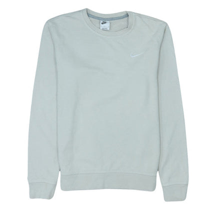 Nike Men's Grey Cotton Crew Neck Sweatshirt M Classic Fit