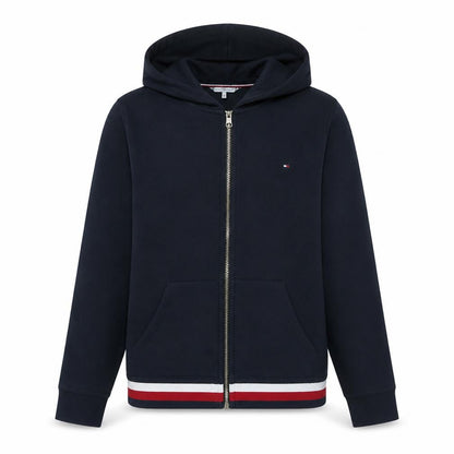 Tommy Hilfiger Men's Blue Full Zip Hoodie XL Classic Knit