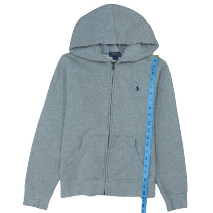 Polo Ralph Lauren Womens Grey Full Zip Hoodie L Cotton Blend