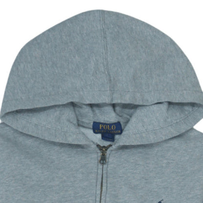 Polo Ralph Lauren Womens Grey Full Zip Hoodie L Cotton Blend