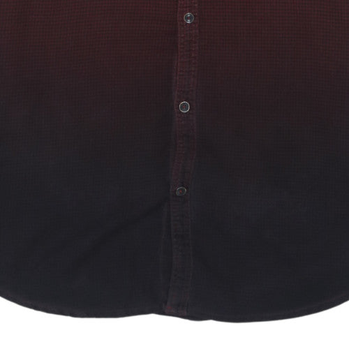 Calvin Klein Men's Brown Slim Fit Cotton Corduroy Shirt M