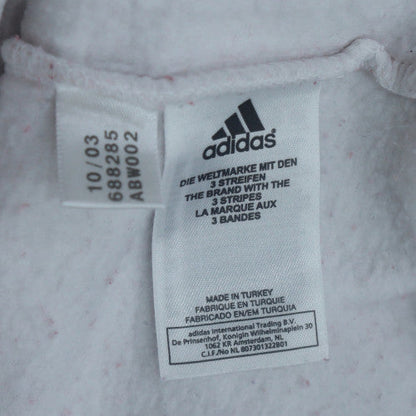 adidas Men's White Red Pullover Hoodie Size S Sports Fleece