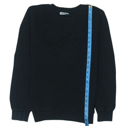 Kenzo Men's Black XL Embroidered Tiger Crew Neck Sweatshirt