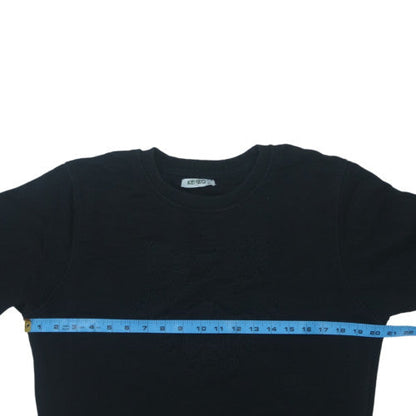 Kenzo Men's Black XL Embroidered Tiger Crew Neck Sweatshirt