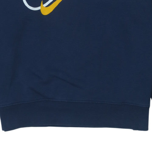Nike Men's Blue Pullover Logo Sweatshirt Size S