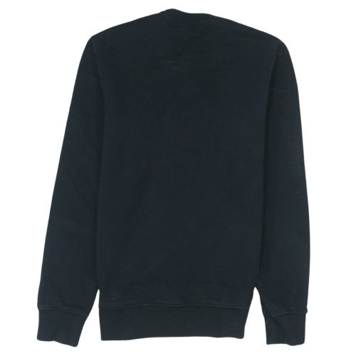 Dickies Men's Black Small Crew Neck Logo Sweatshirt