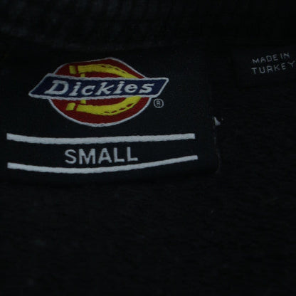 Dickies Men's Black Small Crew Neck Logo Sweatshirt