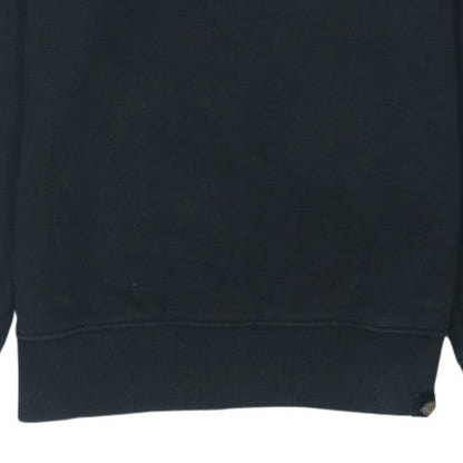 Dickies Men's Black Small Crew Neck Logo Sweatshirt