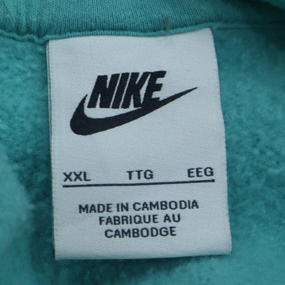 Nike Men's Blue 2XL Full Zip Hoodie Fleece Sweatshirt