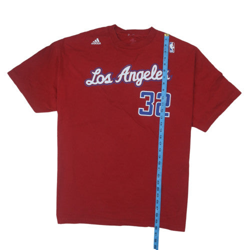 Adidas Men's Red Los Angeles Griffin 32 NBA Cotton T-Shirt 2XL