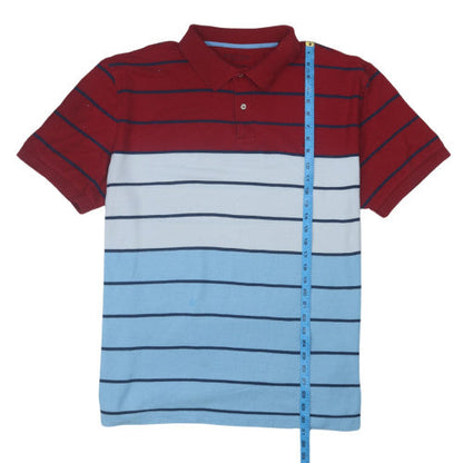 Nautica Men’s Multicoloured Striped Polo Shirt 2XL Classic Fit