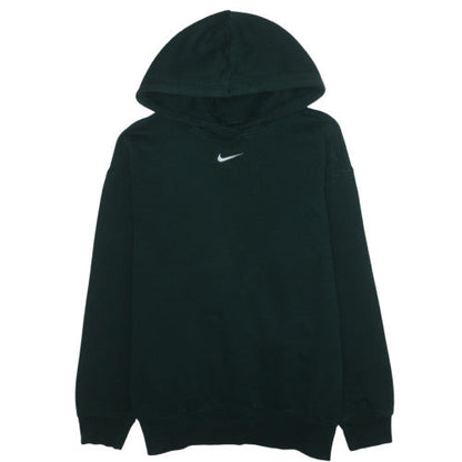 Nike Men's Green Pullover Hoodie M Fleece Logo Sweatshirt