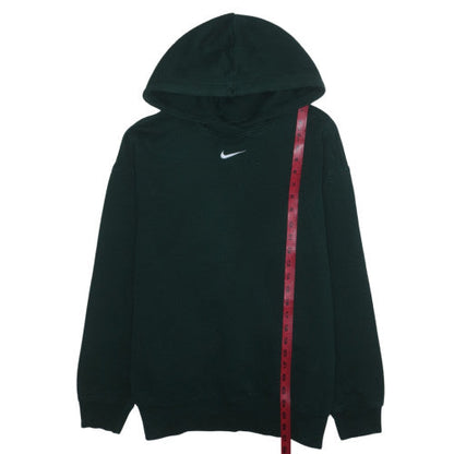 Nike Men's Green Pullover Hoodie M Fleece Logo Sweatshirt