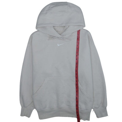 Nike Men's Beige Pullover Hoodie M Fleece Lined Regular Fit