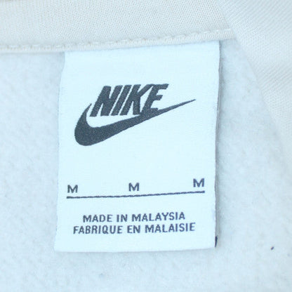 Nike Men's Beige Pullover Hoodie M Fleece Lined Regular Fit