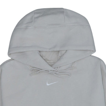 Nike Men's Beige Pullover Hoodie M Fleece Lined Regular Fit