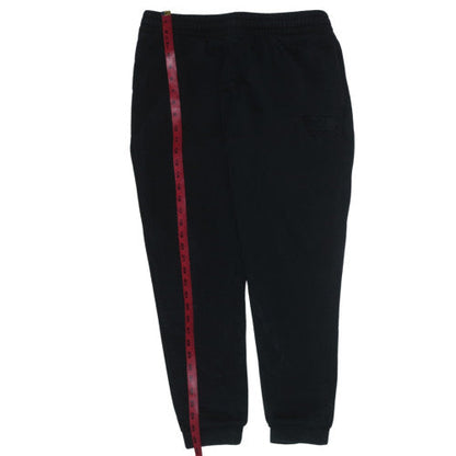 Emporio Armani Men’s Black Jogger Sweatpants in Medium Cotton Blend