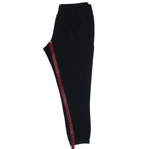 Emporio Armani Men’s Black Jogger Sweatpants in Medium Cotton Blend