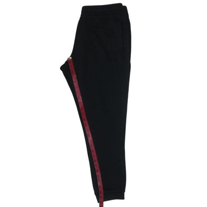 Emporio Armani Men’s Black Jogger Sweatpants in Medium Cotton Blend