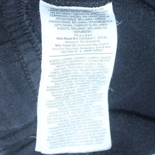 Nike Mens Black L Fleece Jogger Sweatpants Elastic Waist