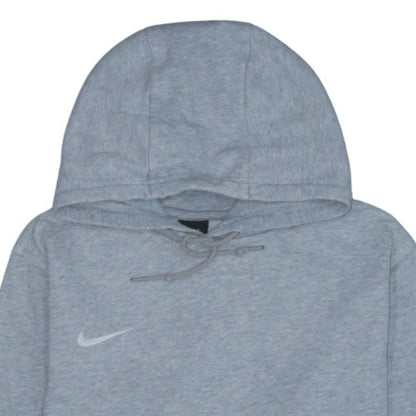 Nike Men's Grey Pullover Hoodie L Regular Fit Fleece Sweatshirt