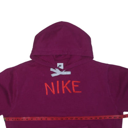 Nike Women’s Purple Pullover Hoodie Medium Logo Graphic Sweatshirt