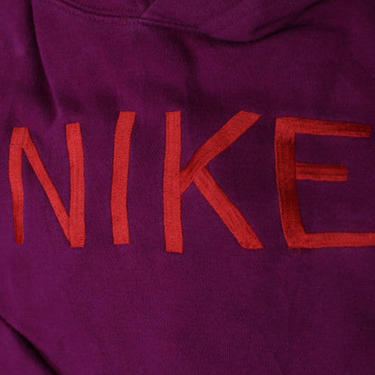 Nike Women’s Purple Pullover Hoodie Medium Logo Graphic Sweatshirt