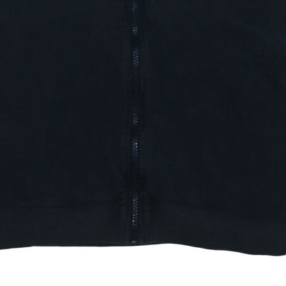 Emporio Armani EA7 Womens Black Full Zip Hoodie Size XL Cotton Blend