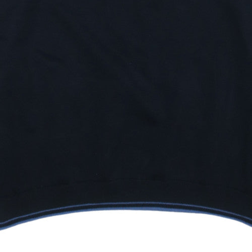 BOSS Mens Blue 3XL 1/2 Zip Cotton Knit Sweatshirt